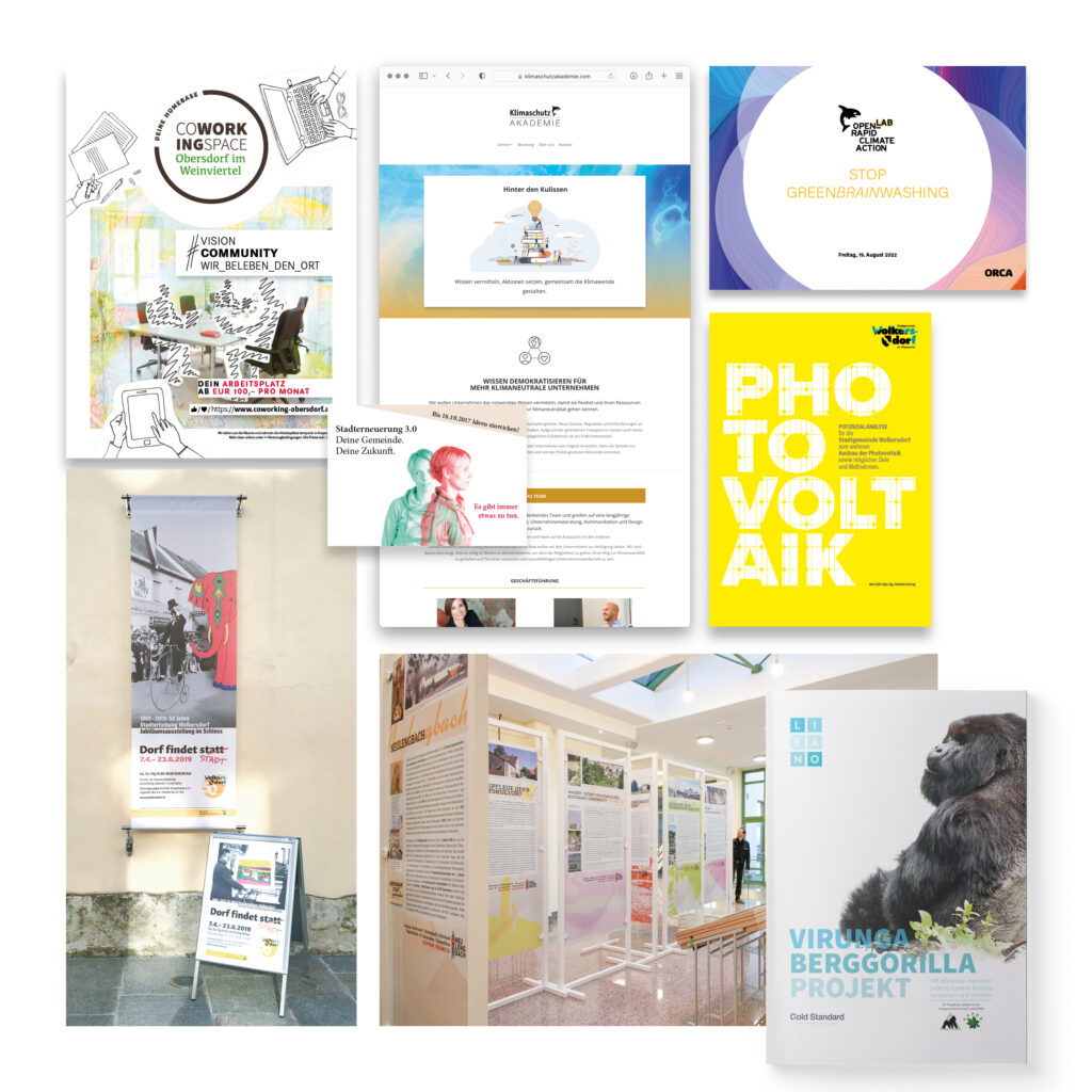 Kachel-Portfolio Collage of design work